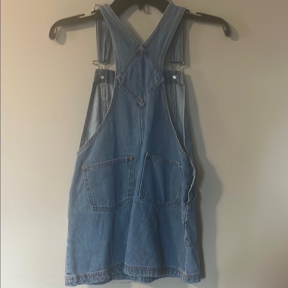 Faded Glory Blue and Purple Overall Dress with Adjustable Straps - Picture 4 of 5